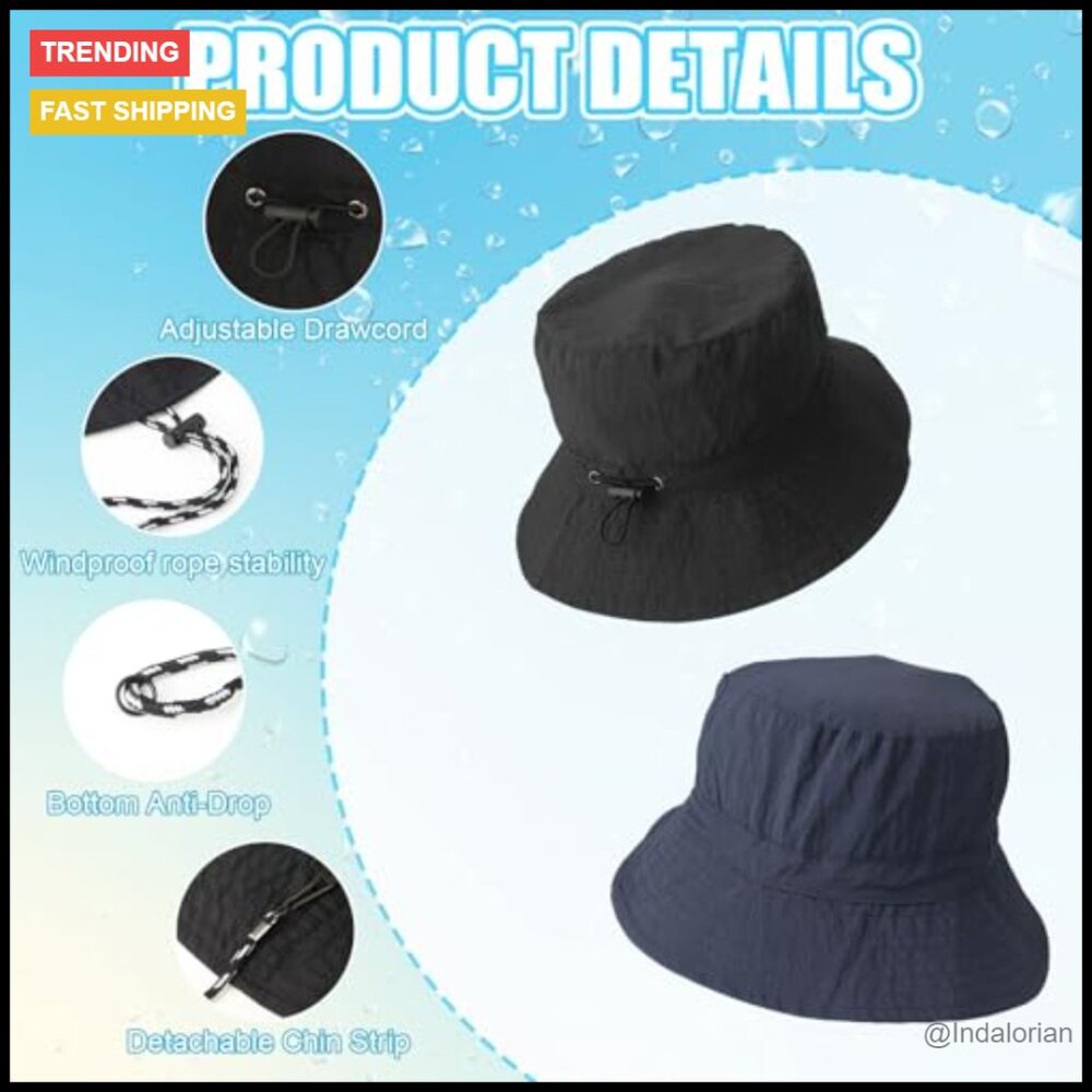 Waterproof Packable Bucket Hat Uv Protection Outd… - image 4